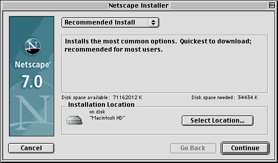 Install Netscape